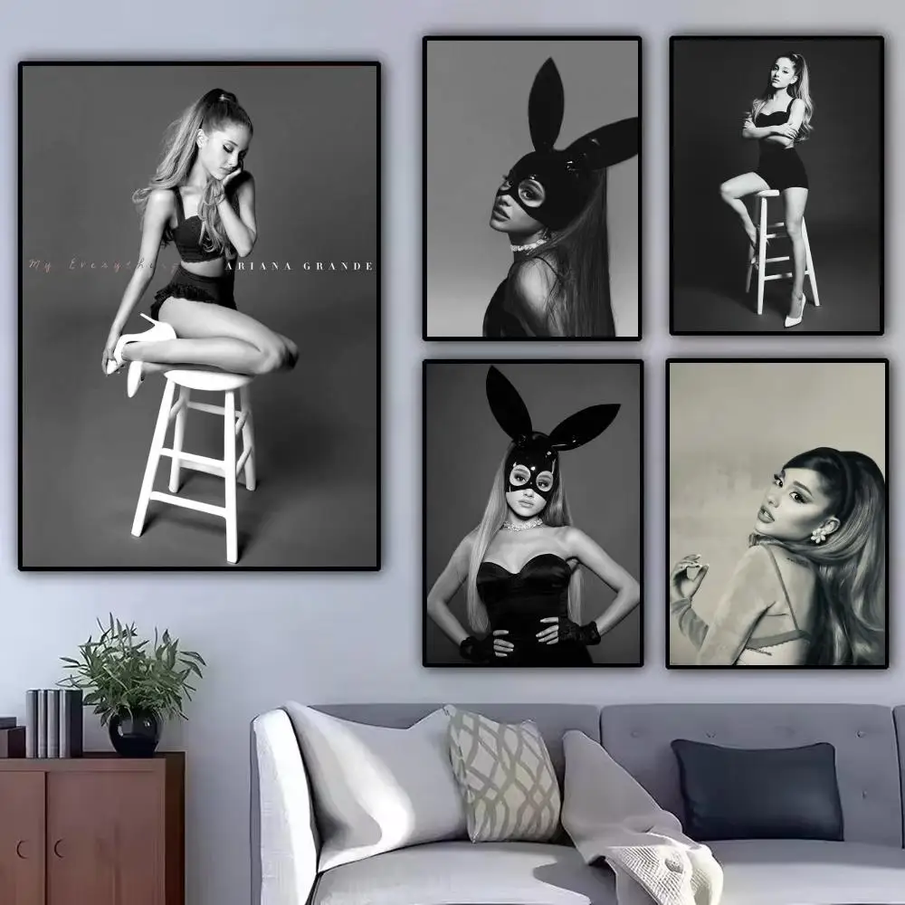 Artist A-Ariana Grande Poster Modern  Wall Art Aesthetic Minimalist Bedroom Decor Cafe Home Gift