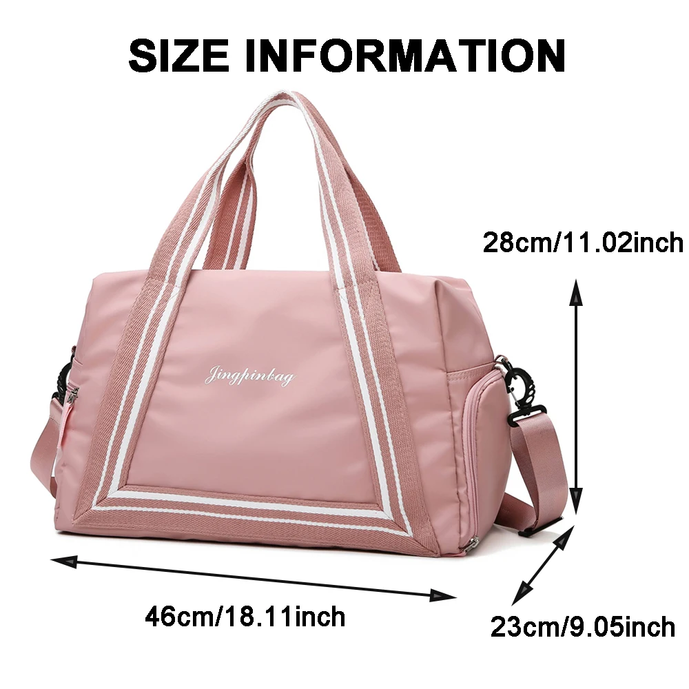 Дорожная спортивная сумка, ночная ручная сумка Weekender для женщин и мужчин, складная водонепроницаемая спортивная сумка с мокрым карманом для тренировок