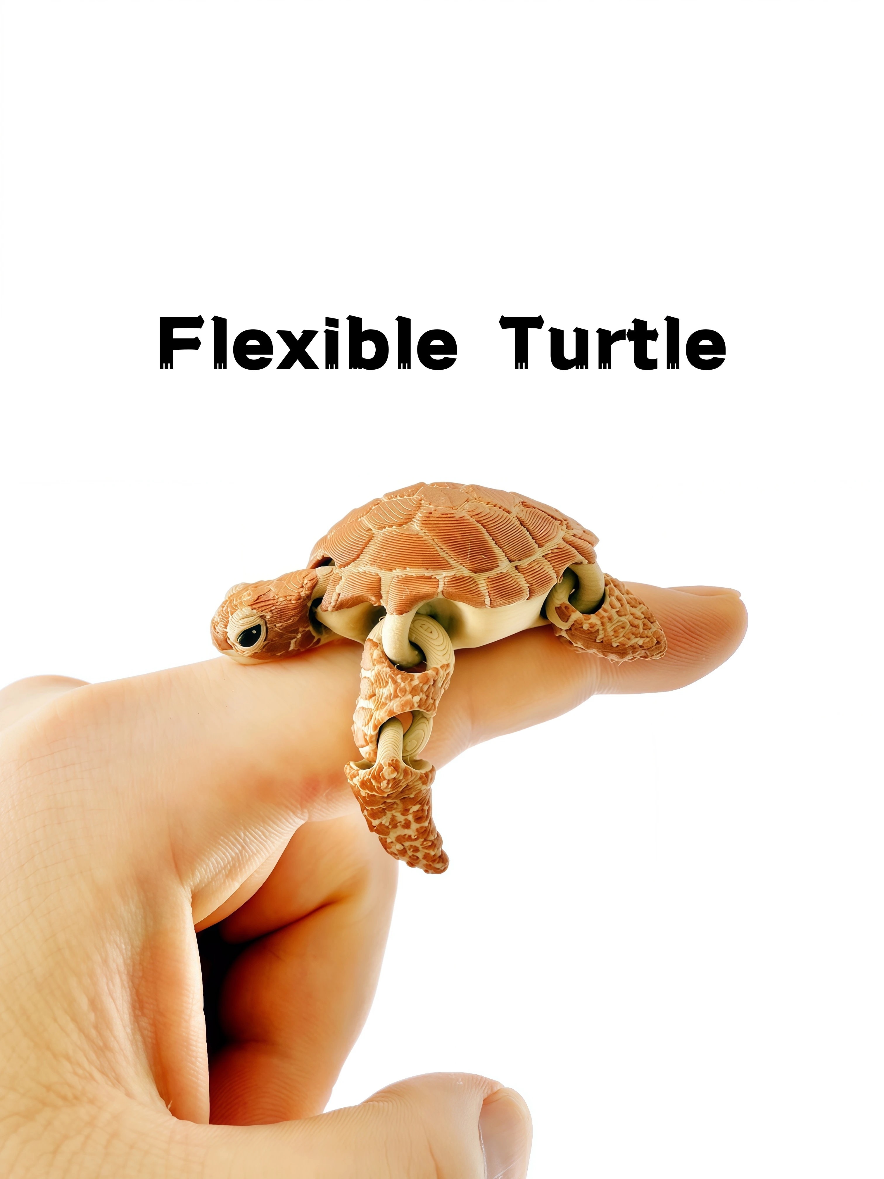 1/2 pieza: estatuilla de tortuga articulada impresa en 3D, decoración de escritorio para interiores y exteriores, boda, cumpleaños, Navidad, regalos de Año Nuevo, relleno de recuerdo de fiesta, paisajismo de acuario