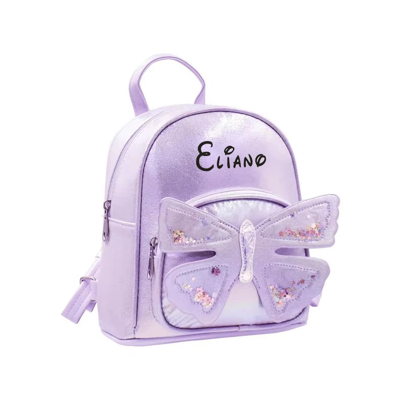 

Personalized Big Tail Cat Butterfly Shape Cute and Cute Kindergarten Princess Girl Backpack Children's Backpack