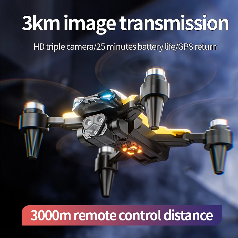 M5 Drone professionale 8K con grandangolare tre telecamere evitamento ostacoli GPS 5G posizionamento del flusso ottico Quadcopter Rc senza spazzole