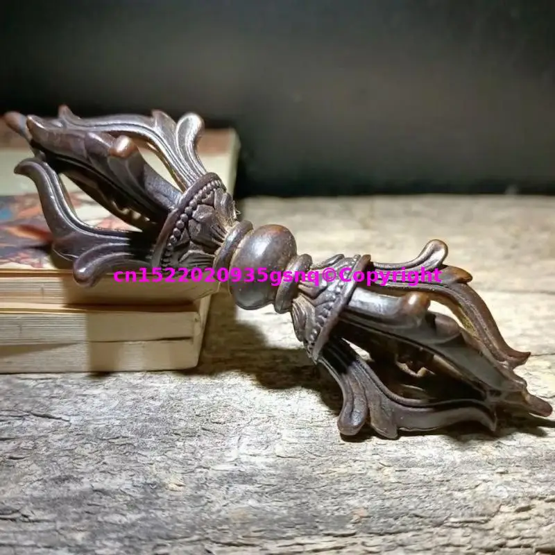 Wholesale Buddhist supplies bronze vajra ritual exorcism tool power buddha talisman Eliminating Demons blessed family peace