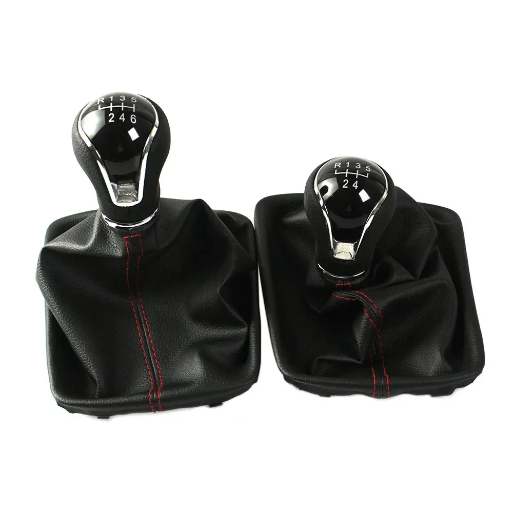 Gear Shift Knob for Seat Leon III MK3 2012-2020 LHD with Shifter Level Stick Gaiter Boot Dust Cover Car Accessories 5/6 Speed