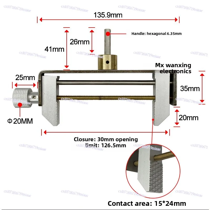 Torque Gauge Clamp Motor Chuck Torque Gauge Large Clamp