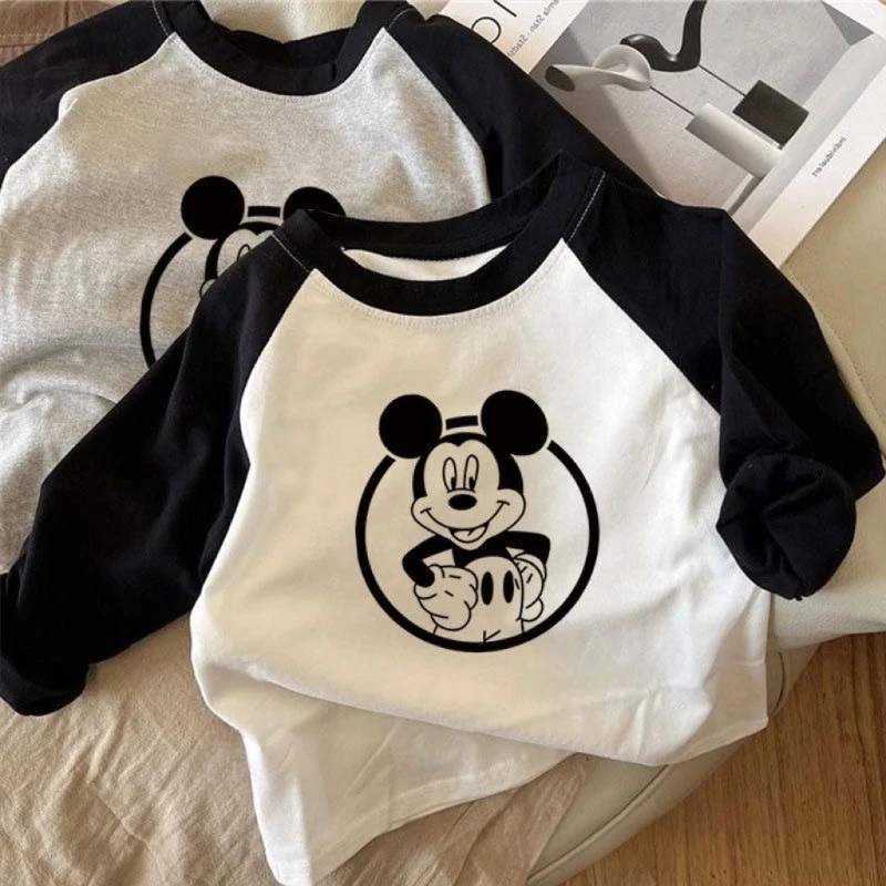 

Kids Raglan Tee, Boys & Girls Long Sleeve Cotton Top Toddler Base Layer Spring New Arrival