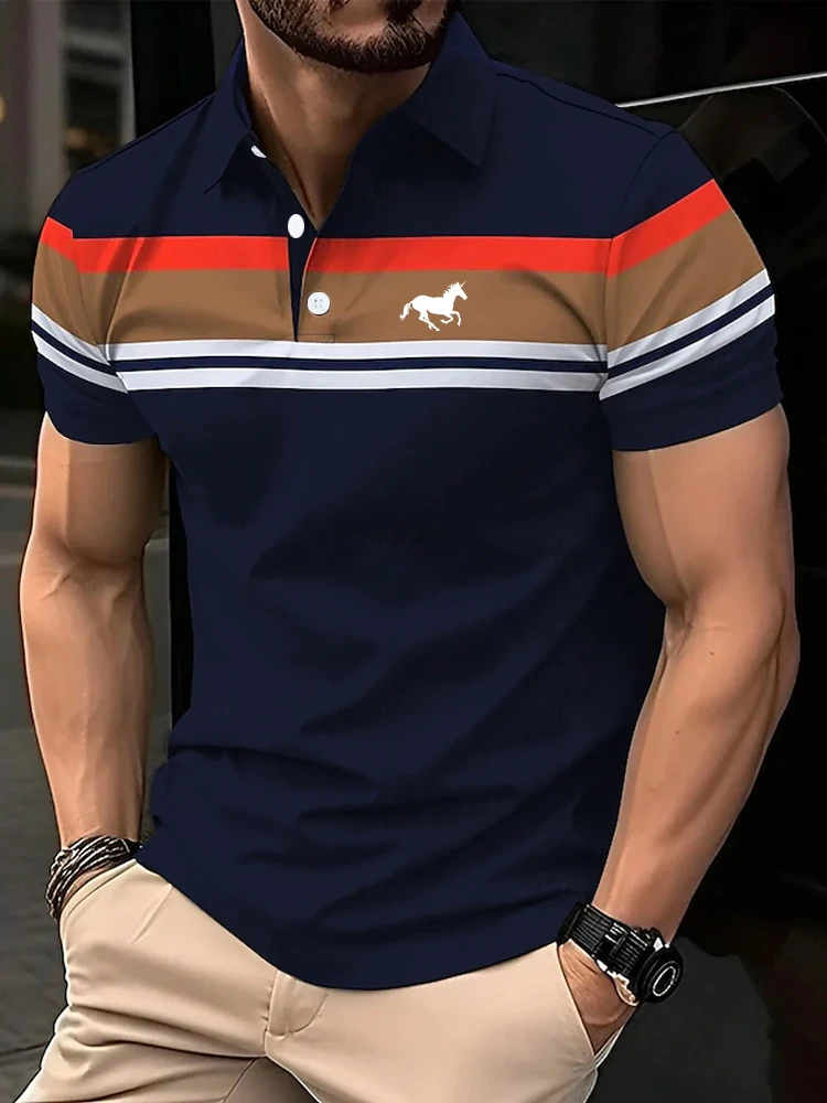 

Men's Summer Spring Fall Polo Short Sleeve Shirts lapel Collared Shirts Business Casual Outdoor golf ball Daily Men's Clothing