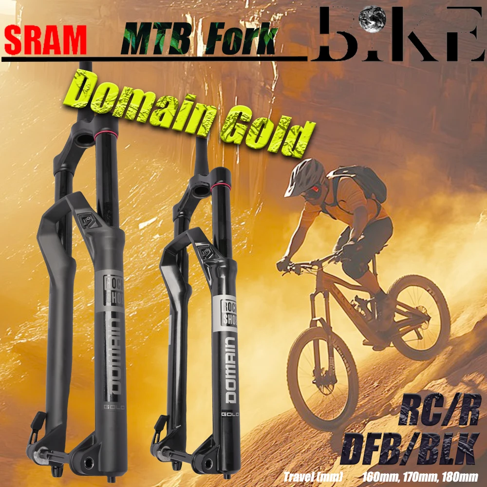 �y�Z�[�����zSRAM Rockshox �h���C�� Domn �S�[���h RC R �u�[�X�g 15X110mm MTB �o�C�N 29 ''1.5T DebonAir �t�H�[�N���]�ԃT�X�y���V����