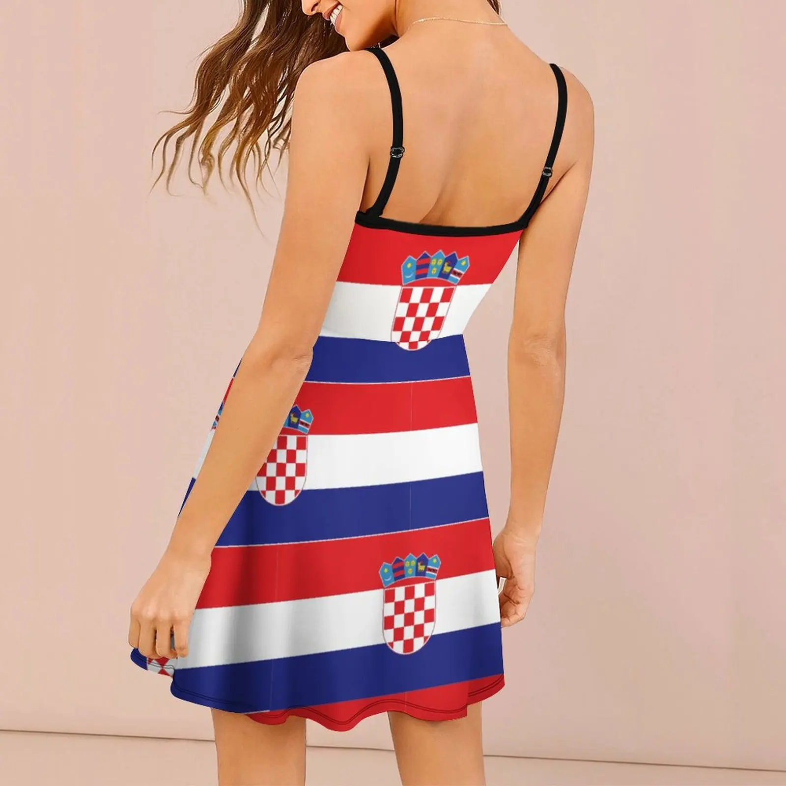 Vestido de tirantes de bandera de Croacia para mujer, vestidos novedosos divertidos, Premium, Sexy, para fiestas