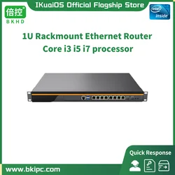 IKuaiOS 1U Rack Firewall Router Server Core i3 i5 i7 8x1GbE 2x1G SFP Support Pfsense Mikrotik Sophos Arista 989G 8L2F