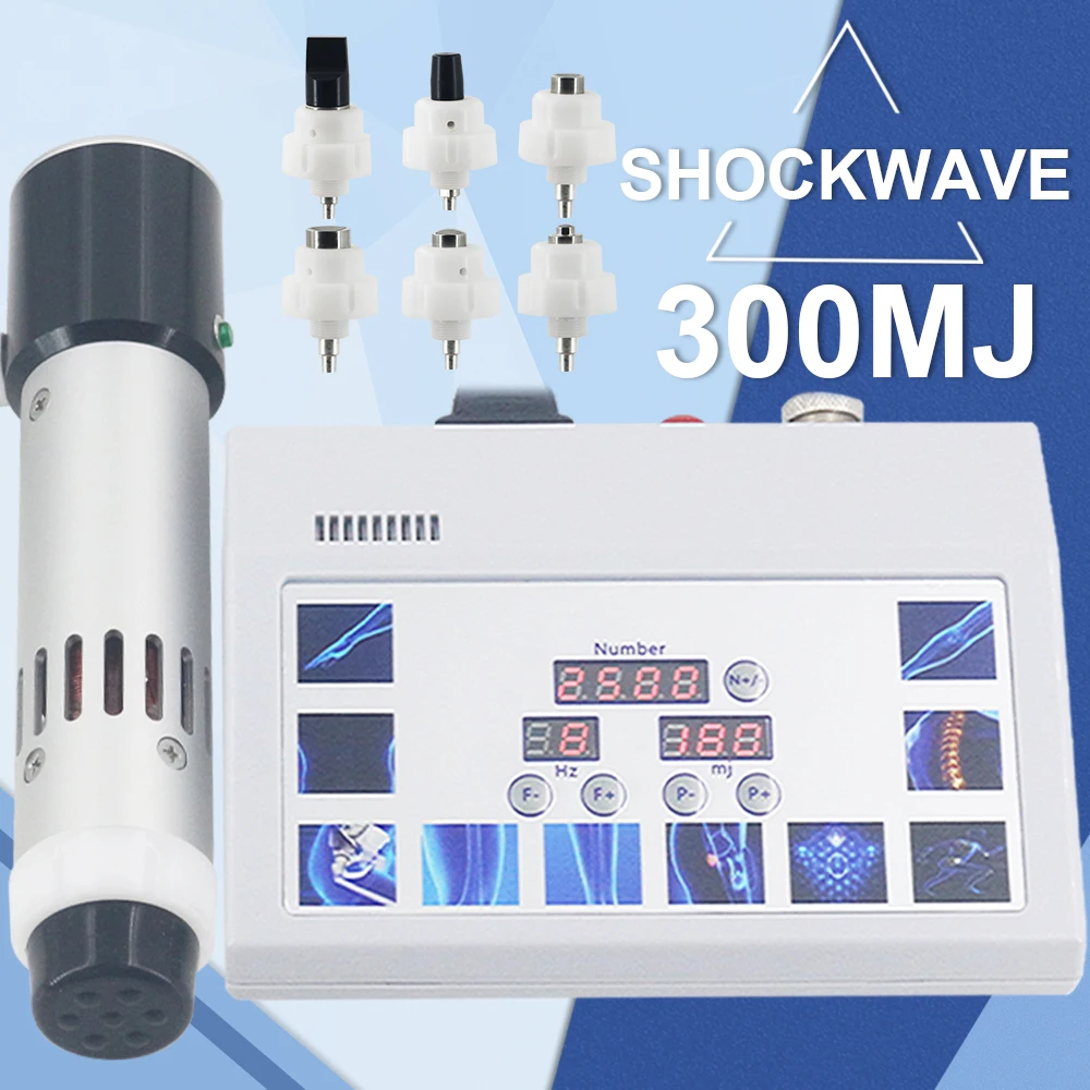 Shockwave Therapy Machine 300MJ For Effective ED Erectile Dysfunction Treatment Body Pain Relief Massage Relaxation Shock Wave