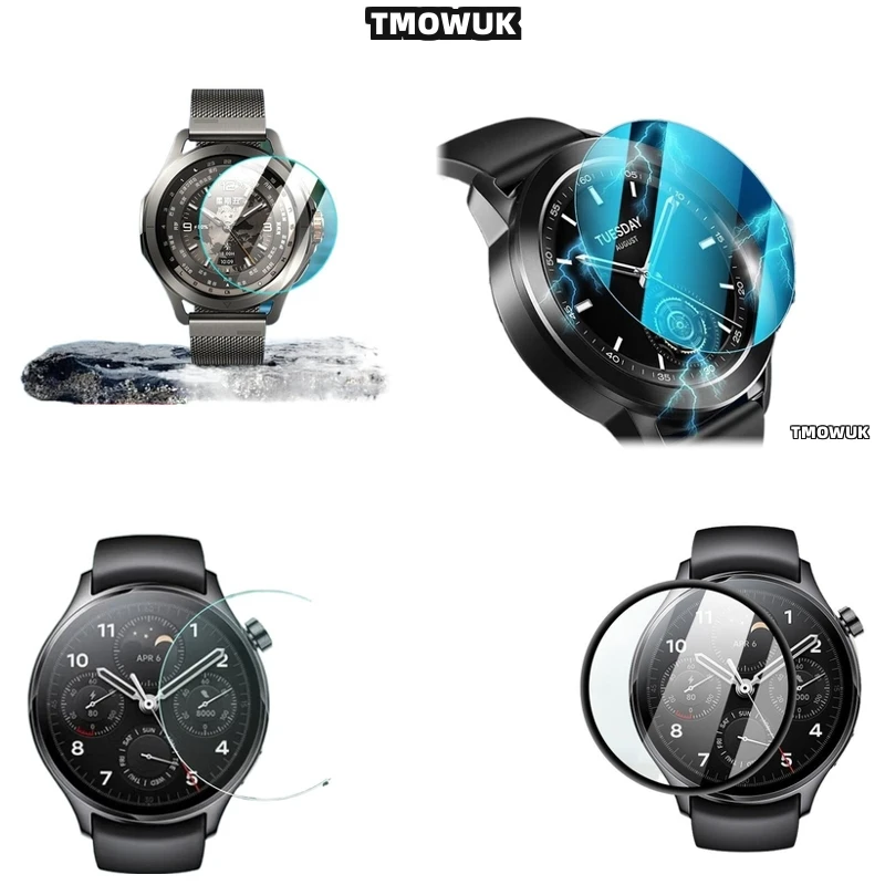 

For Xiaomi Watch Watch S1 S3 Pro S4 Sport, Ultra-Thin Tempered Glass Screen Protector, 9H Hardness, HD Anti-Scratch