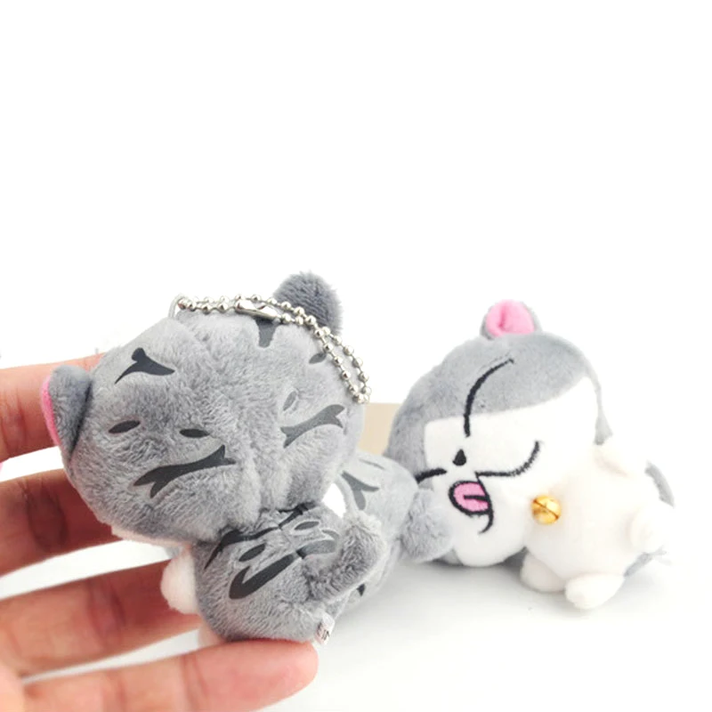 Cute Mini Plush Cheese Kitty Keychain For Women Girls Chi\'s Sweet Home Cat Key Chain On Bag Car Trinket Wedding Party Toy Gift