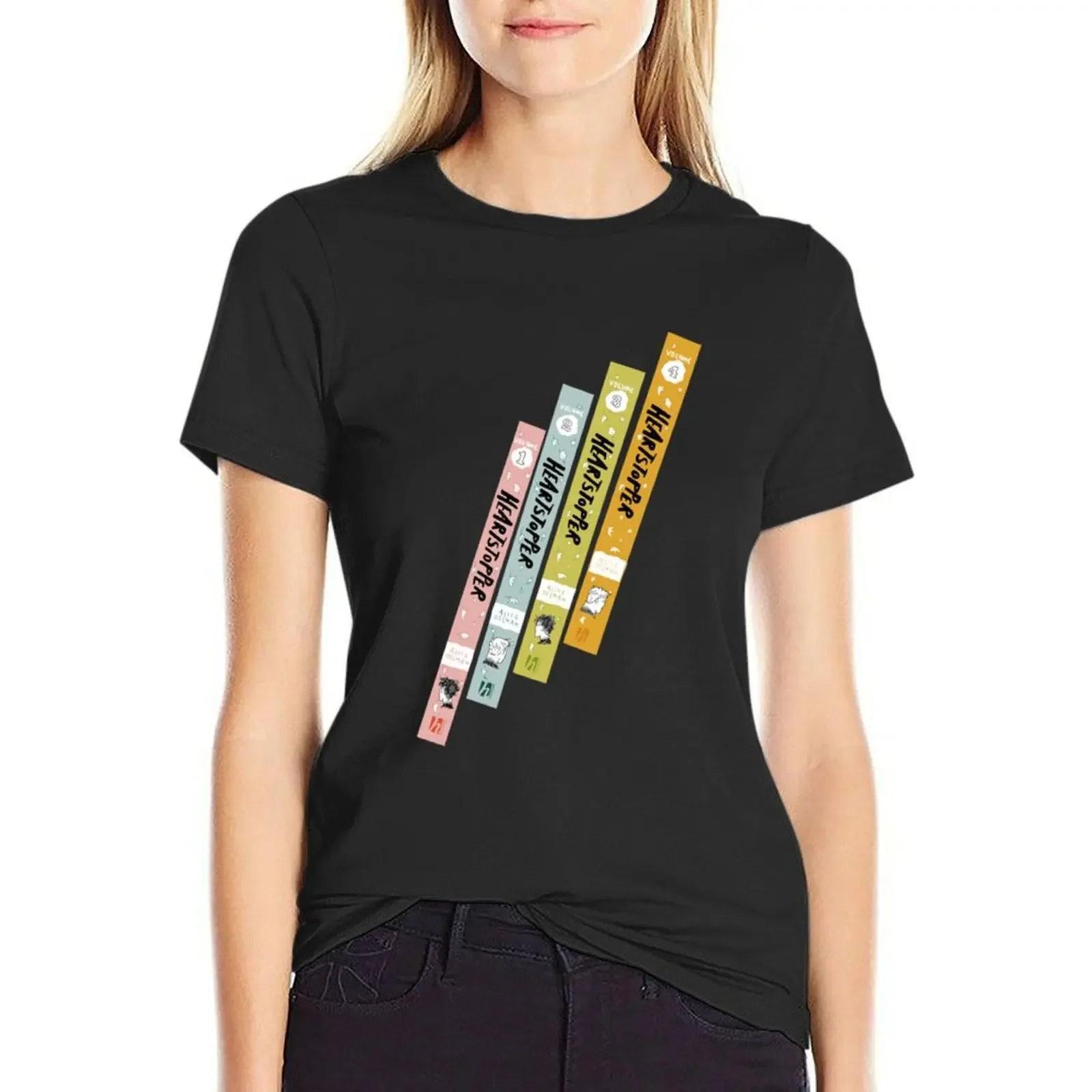 

Hearstopper Stack T-Shirt cute clothes vintage plain funny t shirts for Women