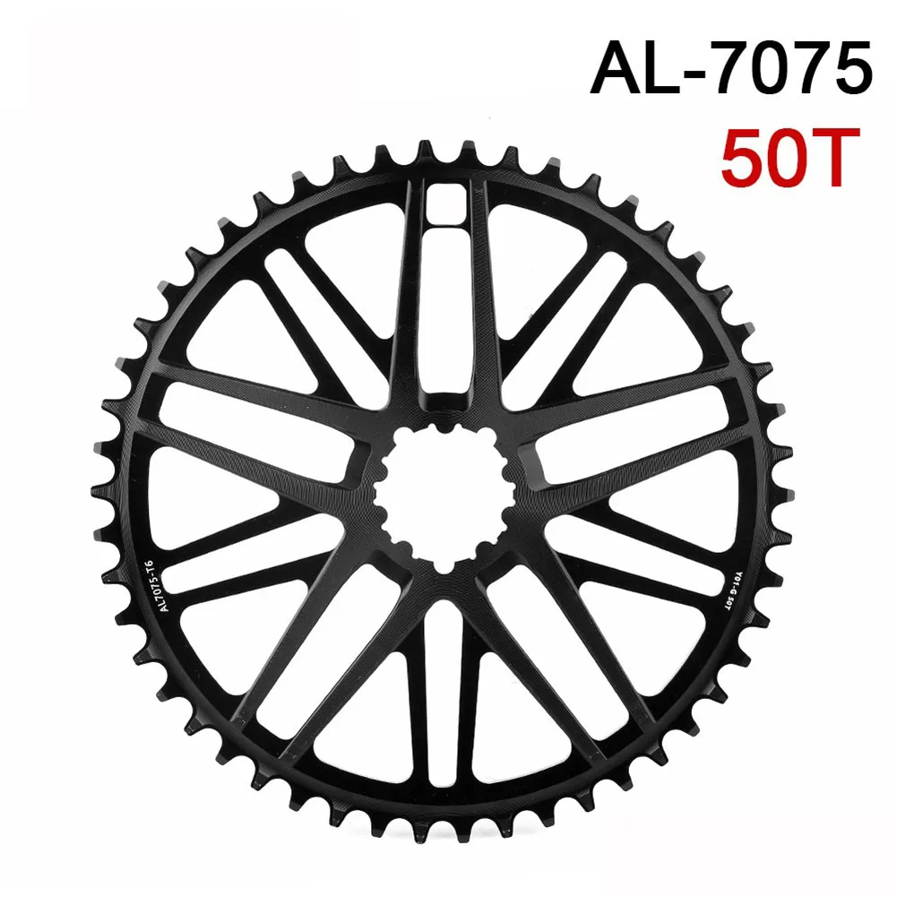 

Outdoor Sports Aluminum Alloy 50 24T High Speed Bike Chainring High Speed Performance Single Speed Setup For SRAM Direct-mounted