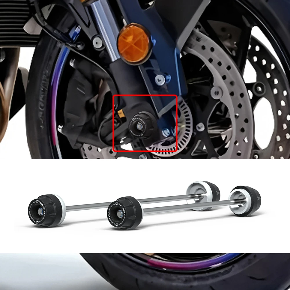 

Rear Front Axle Fork Crash Slider For Suzuki GSXS950 GSX-S1000GT KATANA 2019-2025 Motorcycle Wheel Protector
