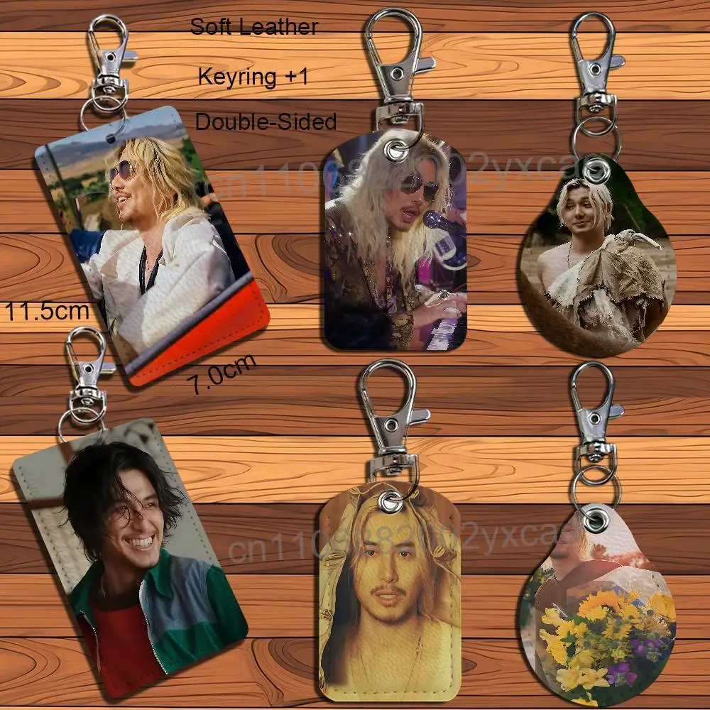 

Alright Prema Album Fujii Kaze Rectangle ID Card Case Keychain Access Card Bag Key Tag Ring Leather Card Holder Key Ring Access