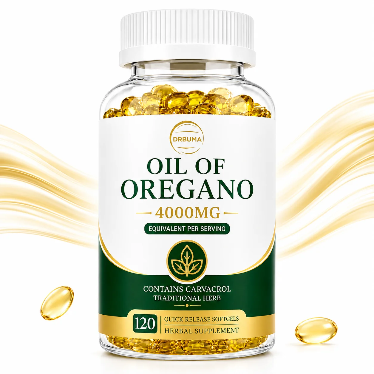 Oregano Oil Softgels Dietary Supplement for Wellness