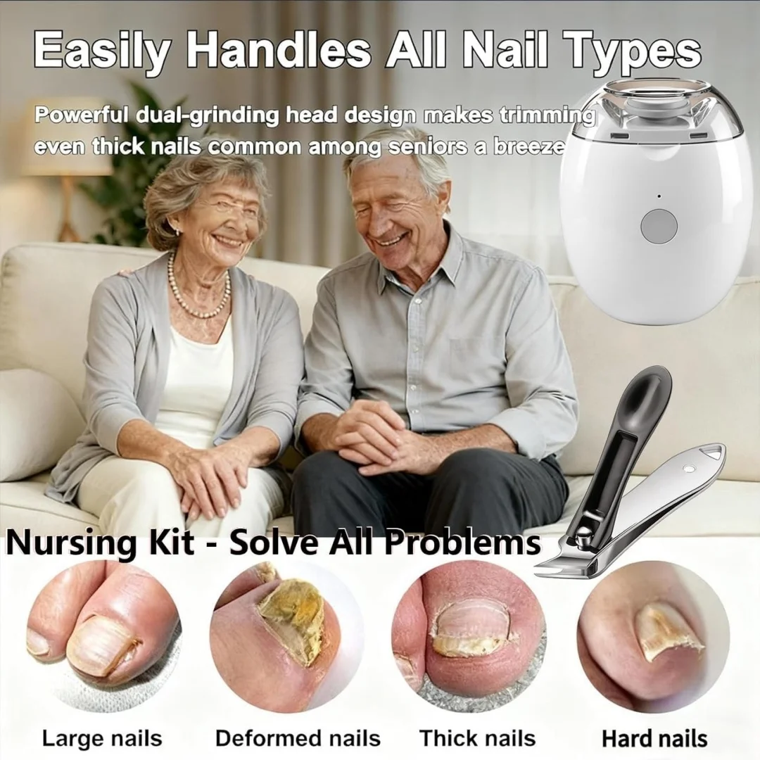 

3 in1 Automatic Electric Nail Clipper, 2026 New Automatic Fingernail Grinder, 360° Silent Auto Fingernail Cutter and Polishing Trimmer for Whole Family