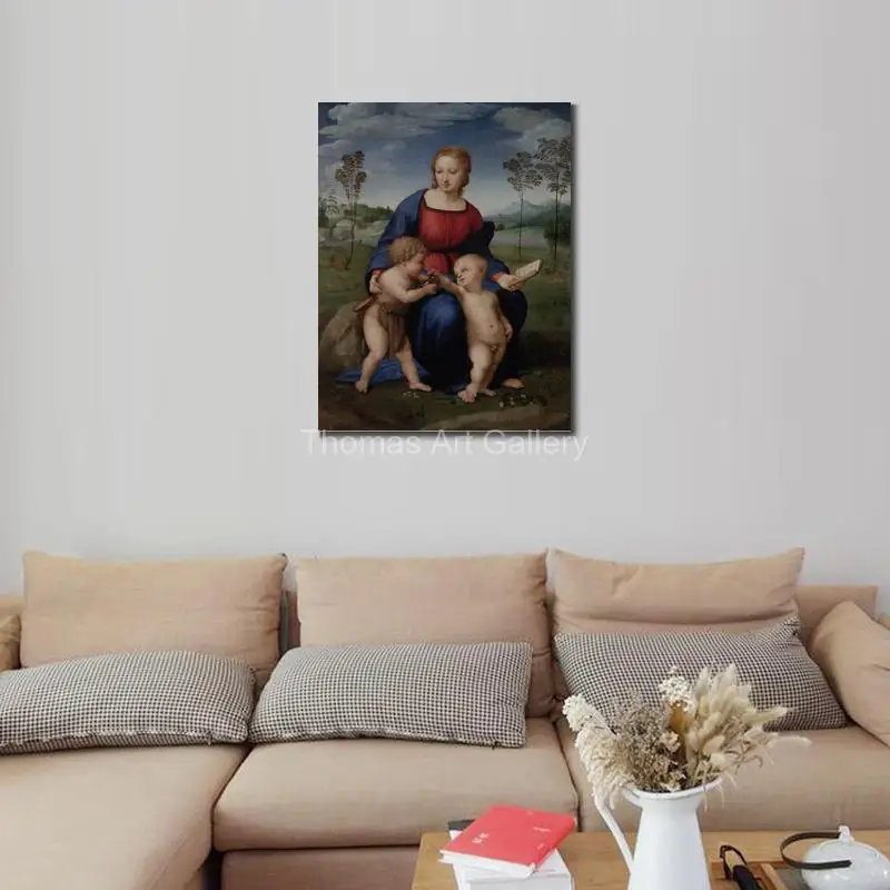 Madonna and Child Raphael Sanzio Painting Canvas Prints Renaissance Religious Art Large Wall Decor for Living Room Bedroom Gift