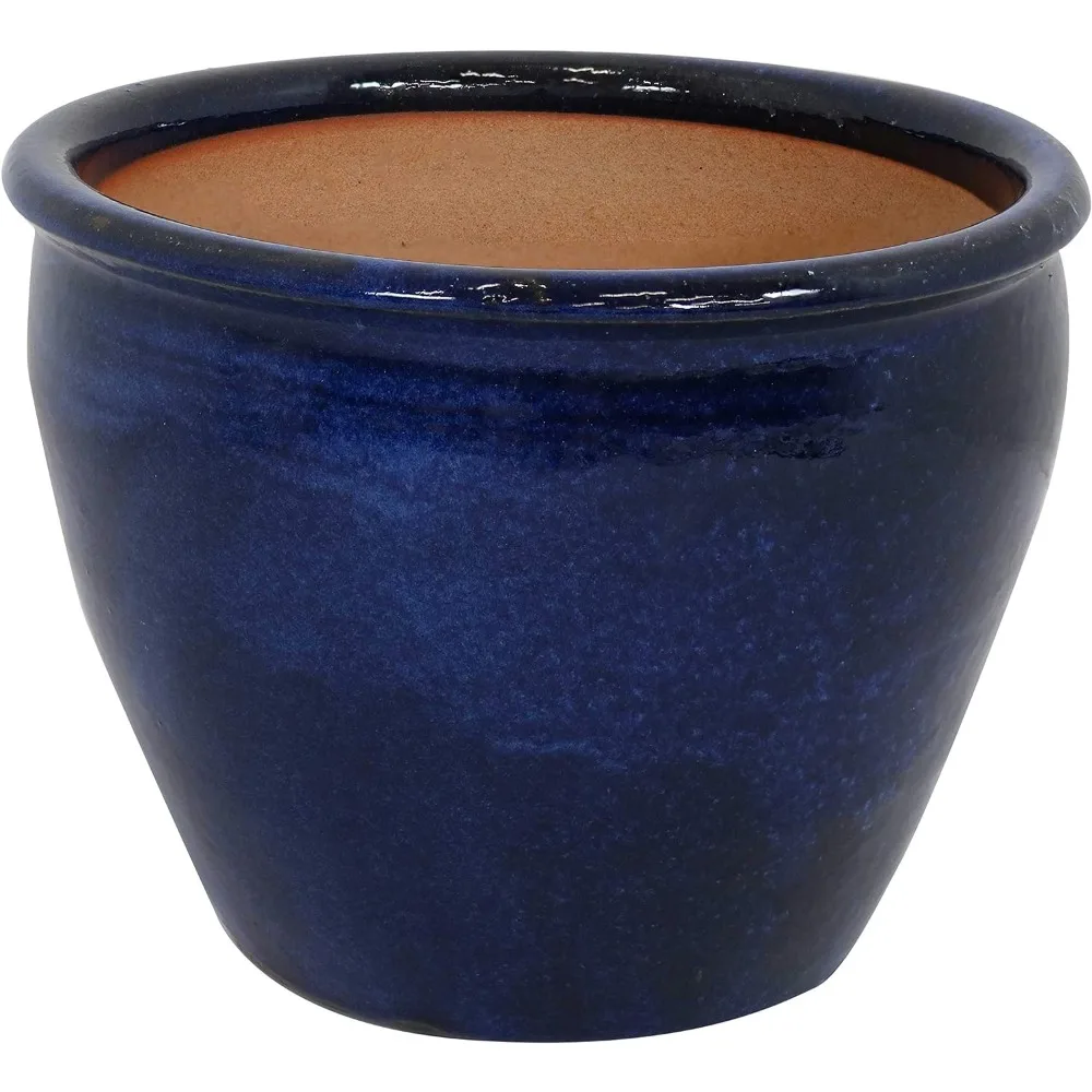 15-Inch Ceramic Indoor/Outdoor Planter - UV- and Frost-Resistant Finishfreight Free Pots for Plants Garden