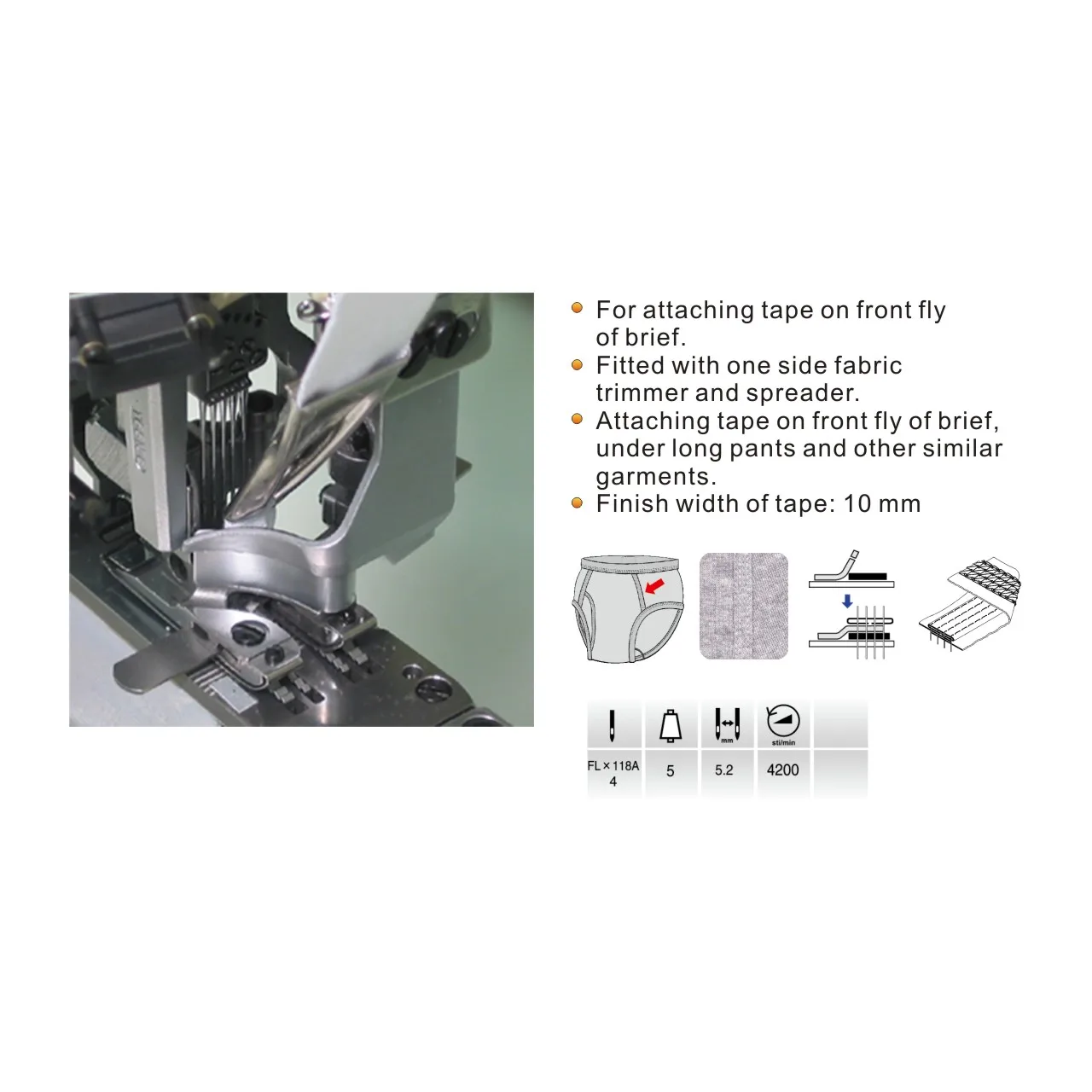 Machine à coudre industrielle BT-62GD Megasew Flatseamer