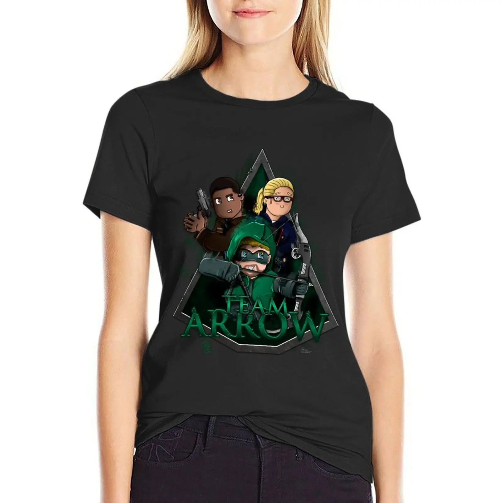 Original Team Arrow #TheOriginalGangstas T-Shirt hippie clothes cute tops Blouse Aesthetic clothing Women tops