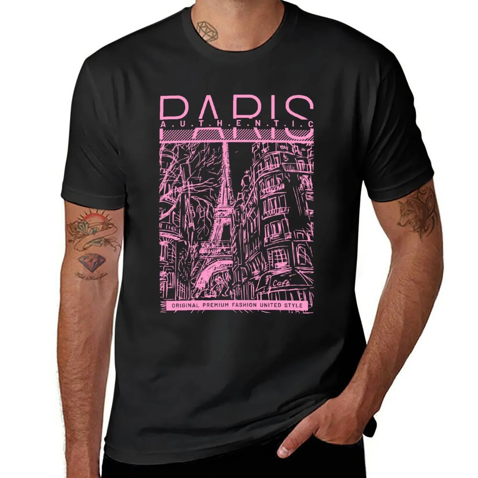 

New Paris Urban Style Paris Streetwear T Shirt T-Shirt cute tops boys animal print shirt t shirt man mens t shirts