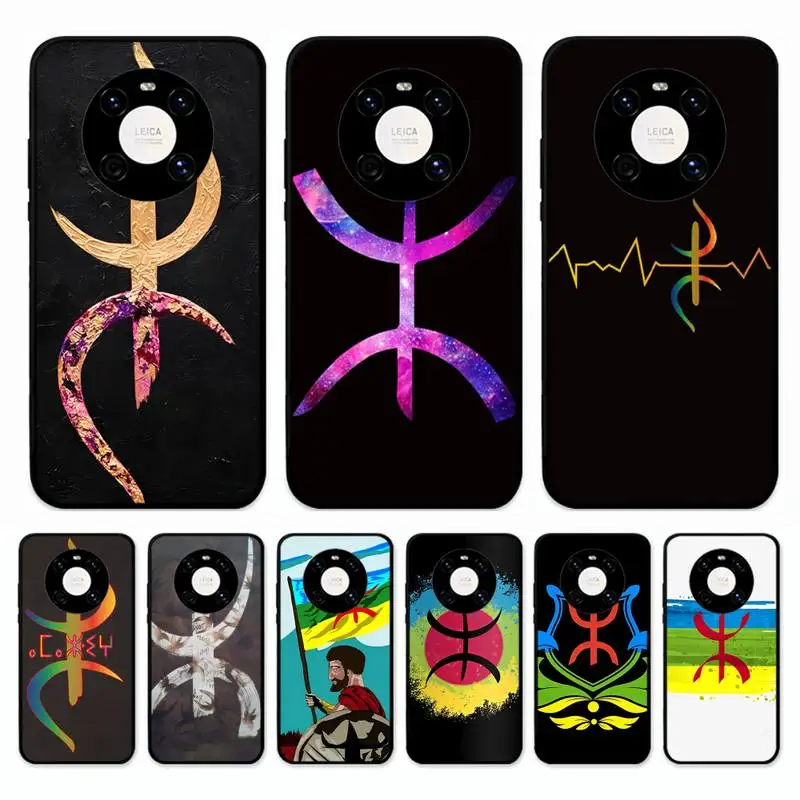 Amazigh Berber Flag Phone Case for Huawei Mate 20 10 9 40 30 lite pro X Nova 2 3i 7se