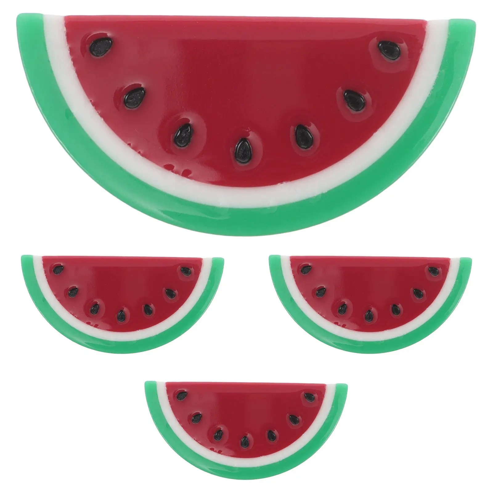 4Pcs Fruit Cartoon Watermelon Hair Clips Acetate Side Hair Claw Clips Styling Accessories Women