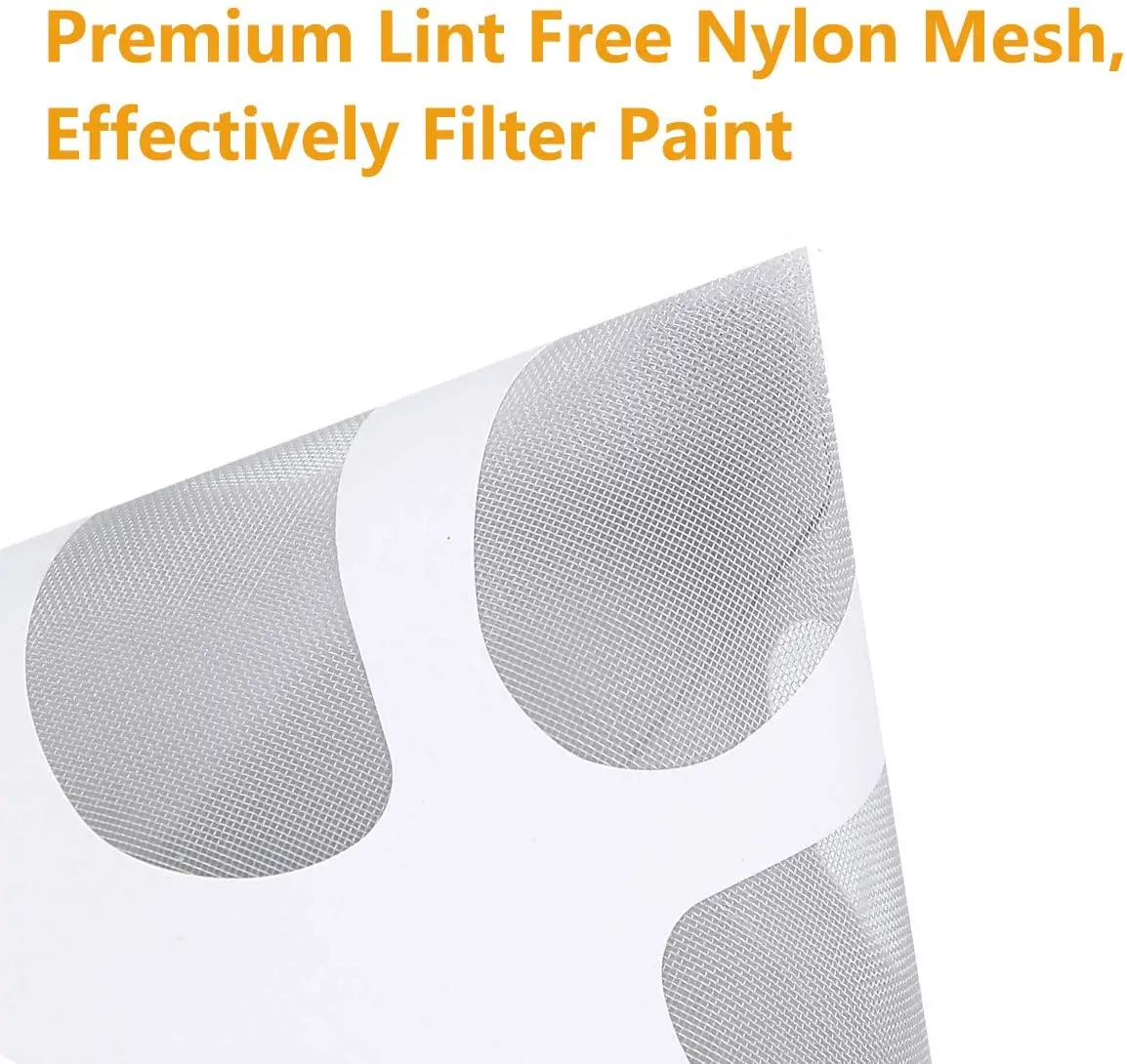 10/20/30Pcs Paint Filter Paper Purifying Straining Cup Funnel Disposable 100 Mesh Paint Filte Mesh Conical Nylon Micron Paper