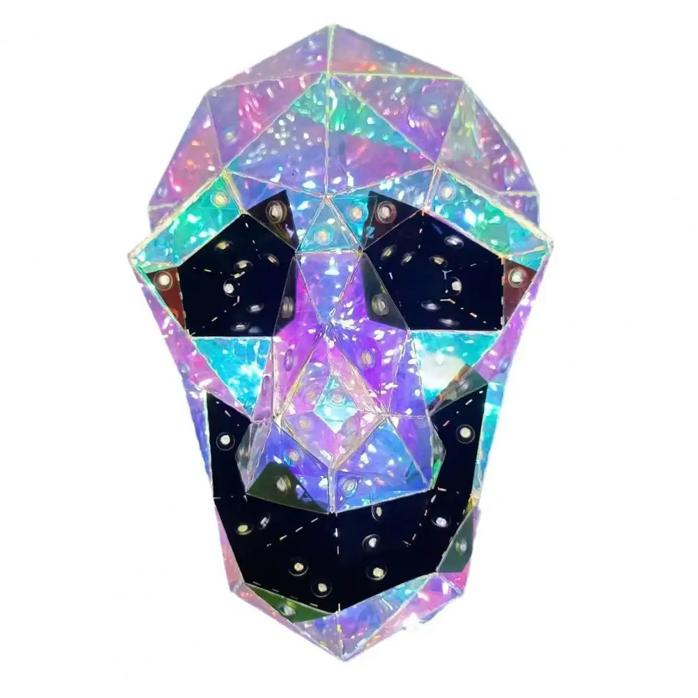 Halloween Skull Light Enchanting Halloween Decor Skull Led Lights for Halloween Decor Prismatic Skull Night Light for Home