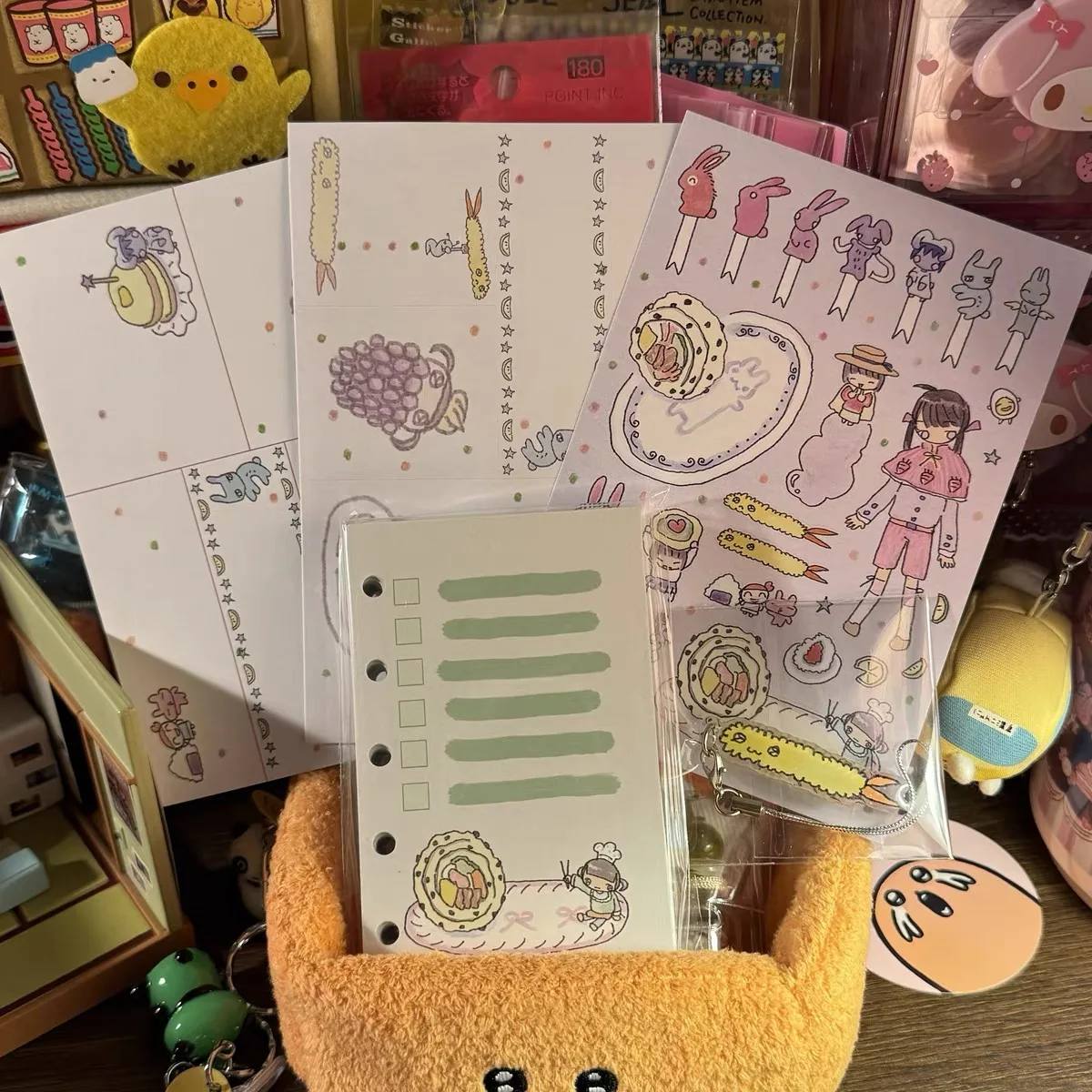 Watercolor stories can be written stickers