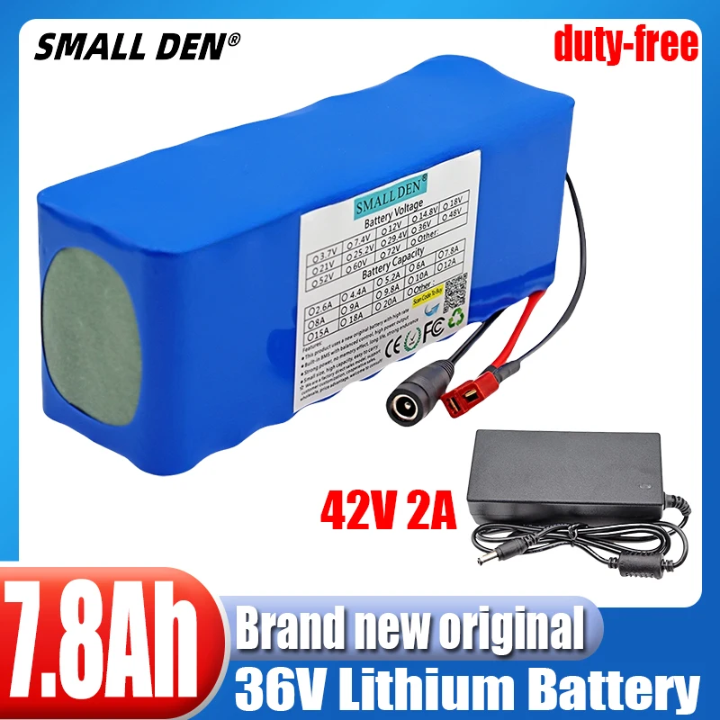 

2024 new 36V 7.8Ah E-fahrrad Batterie lithium-batterie pack 10S3P 500W High Power Elektrische fahrrad roller Motorrad BMS 42V+2A