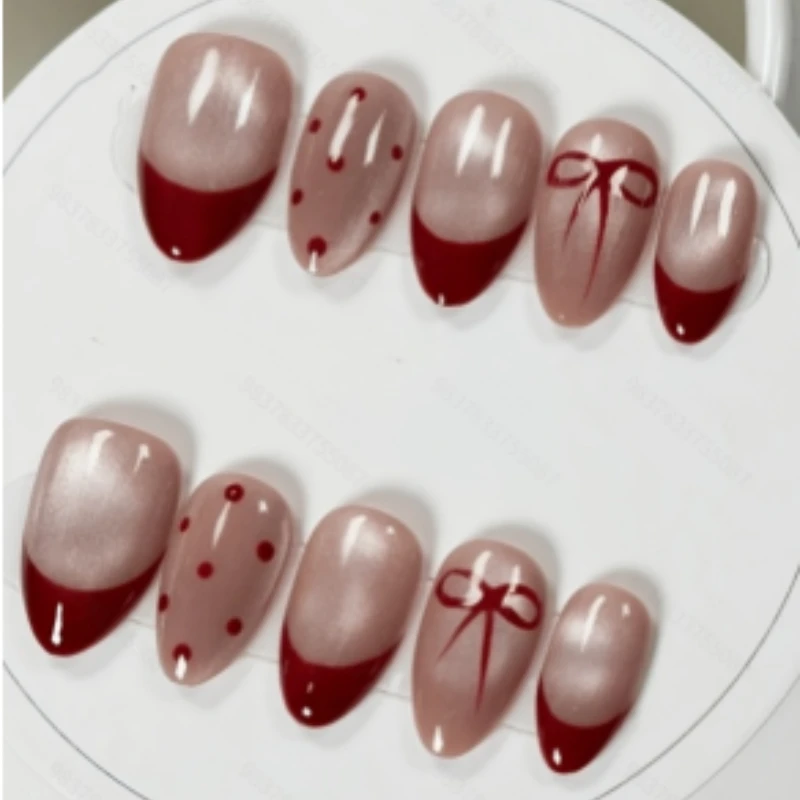 unhas-artesanais-romanticas-francesas-vermelhas-com-bolinhas-de-olho-de-gato-e-design-de-arco-unhas-de-pressao-perfeitas-para-darder-as-mulheres-com-10-pecas