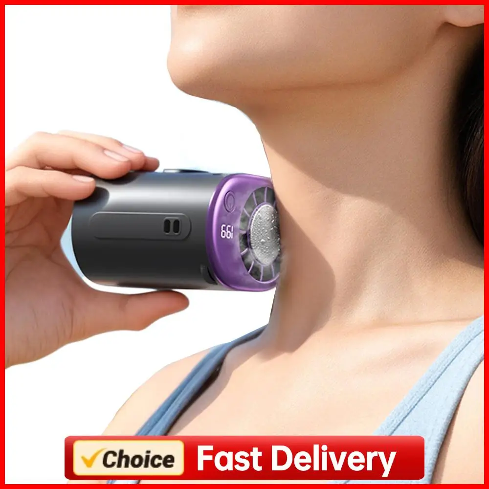 

Mini Personal Cooling Fan USB Rechargeable Desk Fan with LED Display 199 Speeds Adjustable for Umbrella Office Car Beach