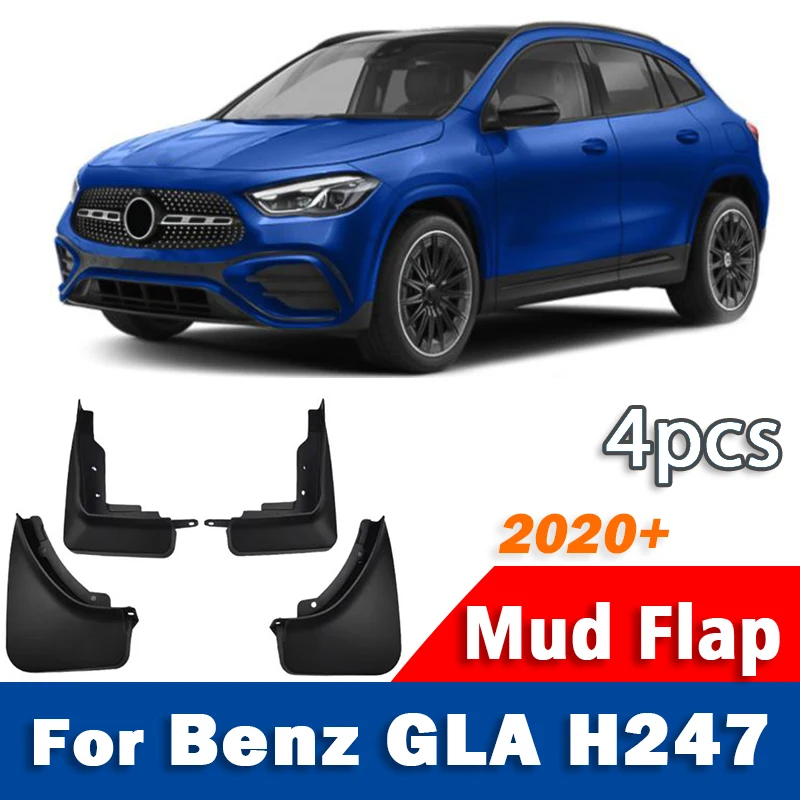 

2020 2021 2022 2023-2026 FOR Mercedes Benz GLA Class H247 Mud Flap Guards Splash Mudguard Fender Mudflaps Car Accessories 4pcs