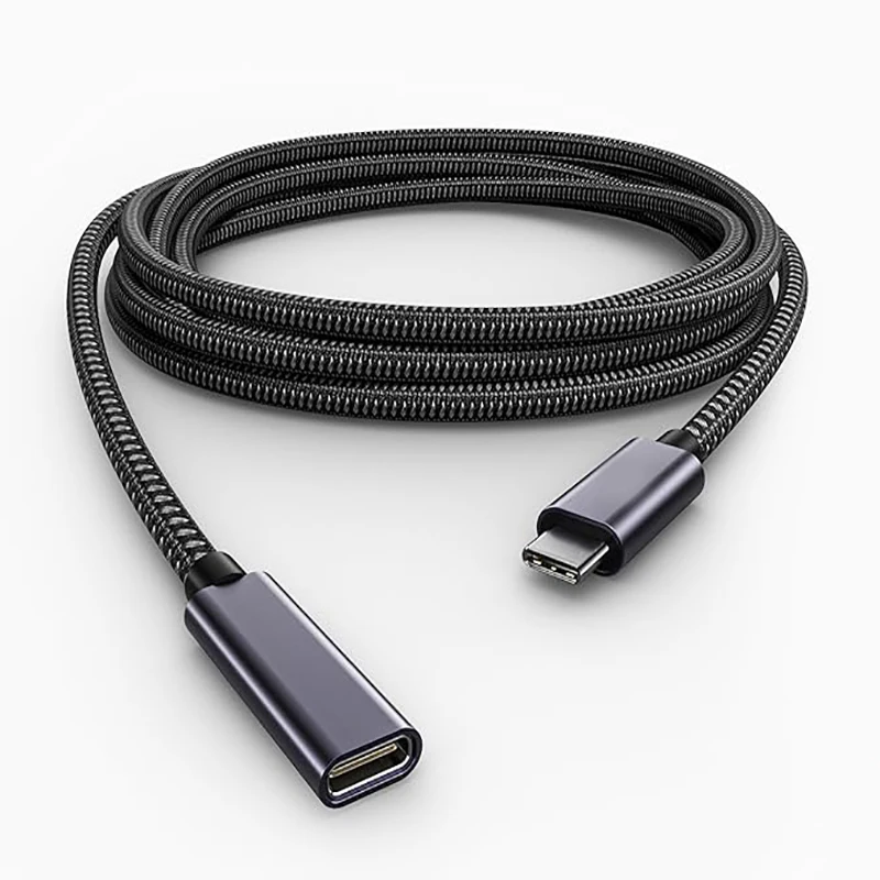 10 個の Type-c 延長ケーブル (3.3フィート/1m/40Gbps/240W) USB 3.2 USB 4.0 延長ケーブル オス-メス延長ケーブル 高速充電 & 同期