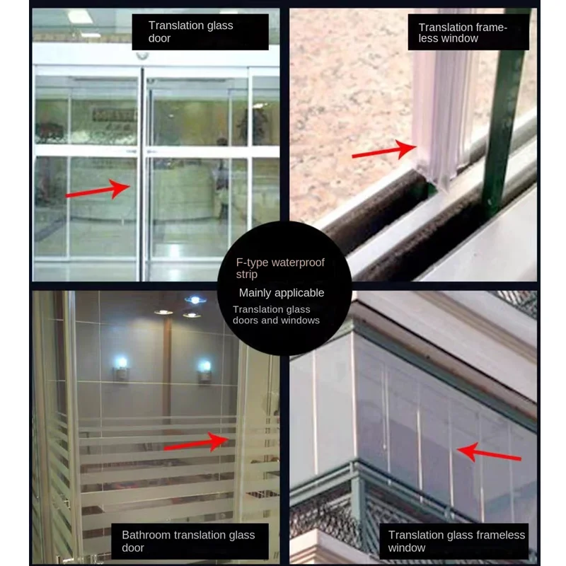 6 m/12 m/24 m Wetterschutz Türdichtungsstreifen Diep Selbstklebendes Zugluftstopperband Fensterisolierung Lärm Gummi-Dichtungsstreifen – Detail 10