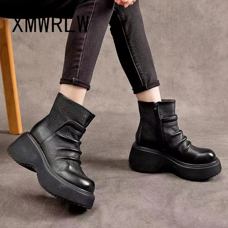 xmwrlw-bottes-de-rincage-faites-a-la-main-en-cuir-veritable-pour-femmes-semelle-optique-chaussures-coordonnantes-style-retro-dames-automne