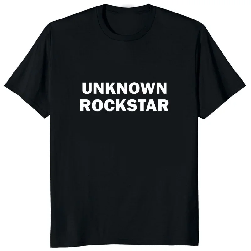 Unknown Rockstar Funny Letter Printed Men T Shirt Fashion Hip Hop Streetwear Short Sleeved Women Tshirt Loose Couple Casual Tees