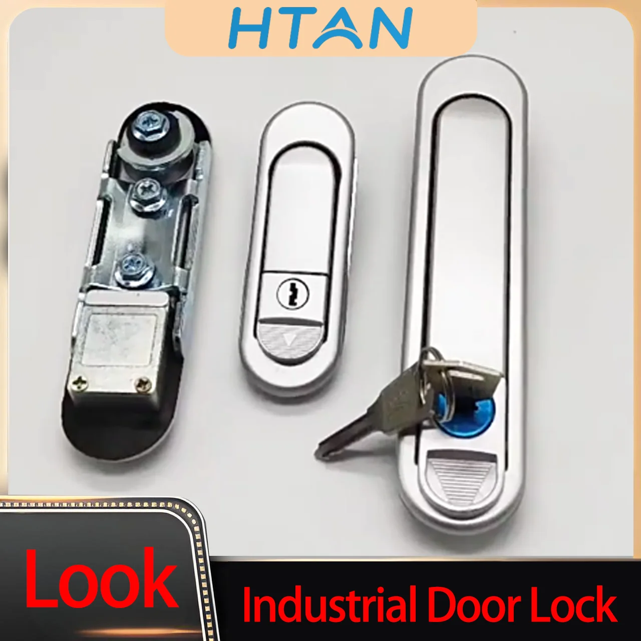 

2pcs Zinc Alloy Flat Lock Machine Automation Equipment Distribution Box Network Cabinet Control Cabinet Press Lock