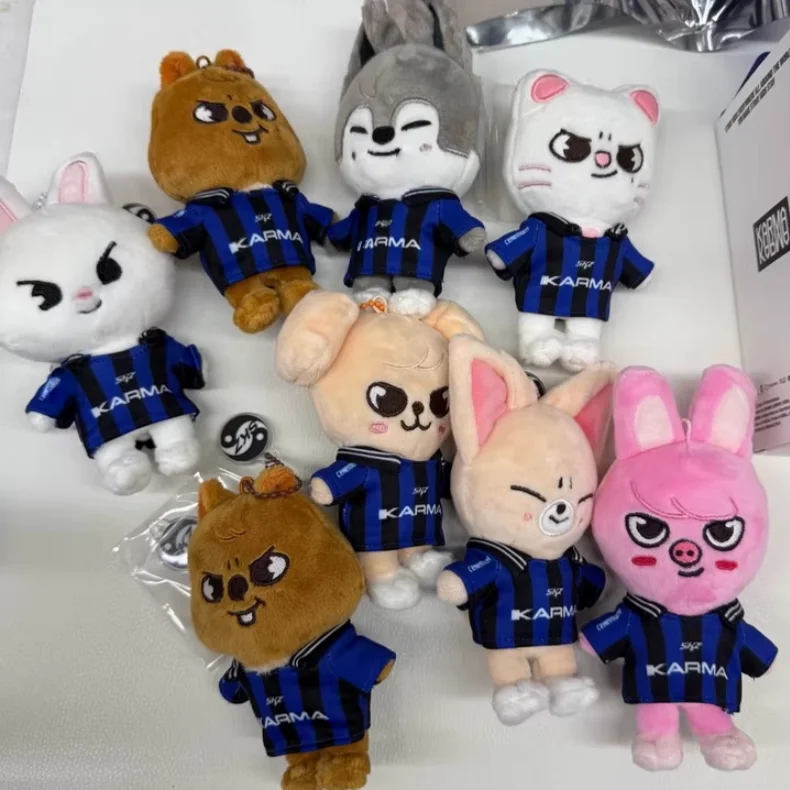 케이팝 봉제 인형 케이팝 키체인 케이팝 봉제 인형 악마 감정 스타일 키체인 어린이용 완벽한 생일 선물 귀여운 장난감