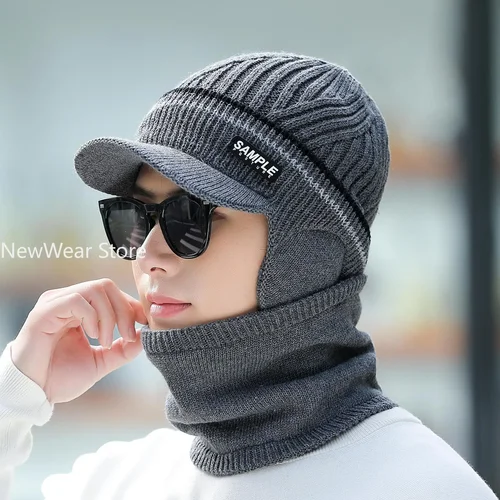 남성용 겨울 니트 바이저 모자, 풀오버 모자, 스카프, 스키 마스크, 플리스 안감, 두껍고 따뜻한 비니 모자, 바라클라바 니트 모자 Best5 남성용 겨울 니트 바이저 모자, 풀오버 모자, 스카프, 스키 마스크, 플리스 안감, 두껍고 따뜻한 비니 모자, 바라클라바 니트 모자 Best5