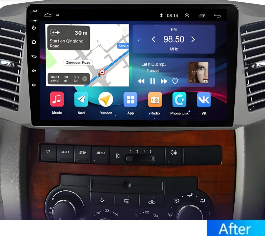 

LEHX L6 Pro 4G 8-ядерный Android 15 авто стерео автомобильный радиоприемник для JEEP Grand Cherokee 2004-2007 автомобильный мультимедийный плеер GPS Carplay 2din
