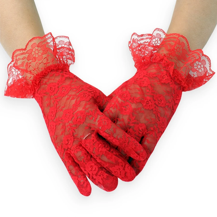 Guantes De Novia elegantes, Guantes cortos De encaje para dedos, Guantes Blancos, Guantes De Novia para novia, Guantes para dedos, Vestidos De Novia 2025