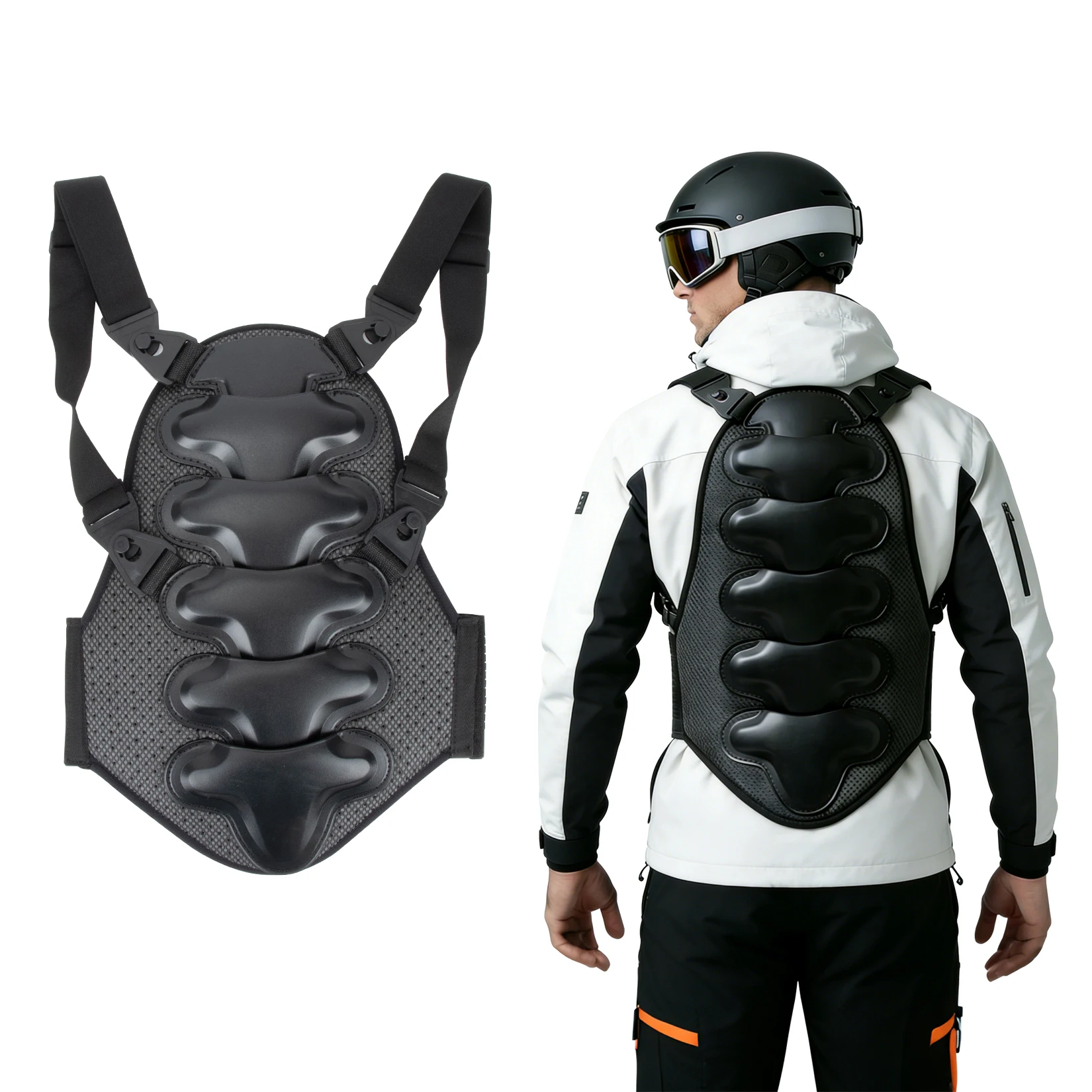

Motorcycle Back Anti-Fall Protective Gear Back Protector for Snowboarding Skateboarding Motorbike Racing Protective Vest