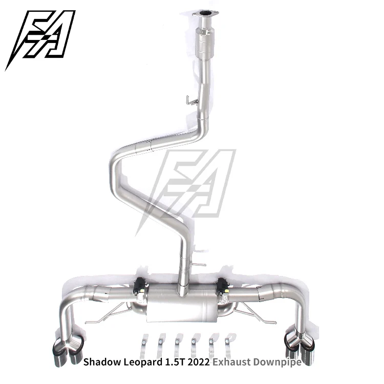 For Trumpchi Empow 1.5T 2022 Exhaust System Middle and Tail Section Cat Back Exhaust Pipe Electronic Valve Exhaust Muffler view 4