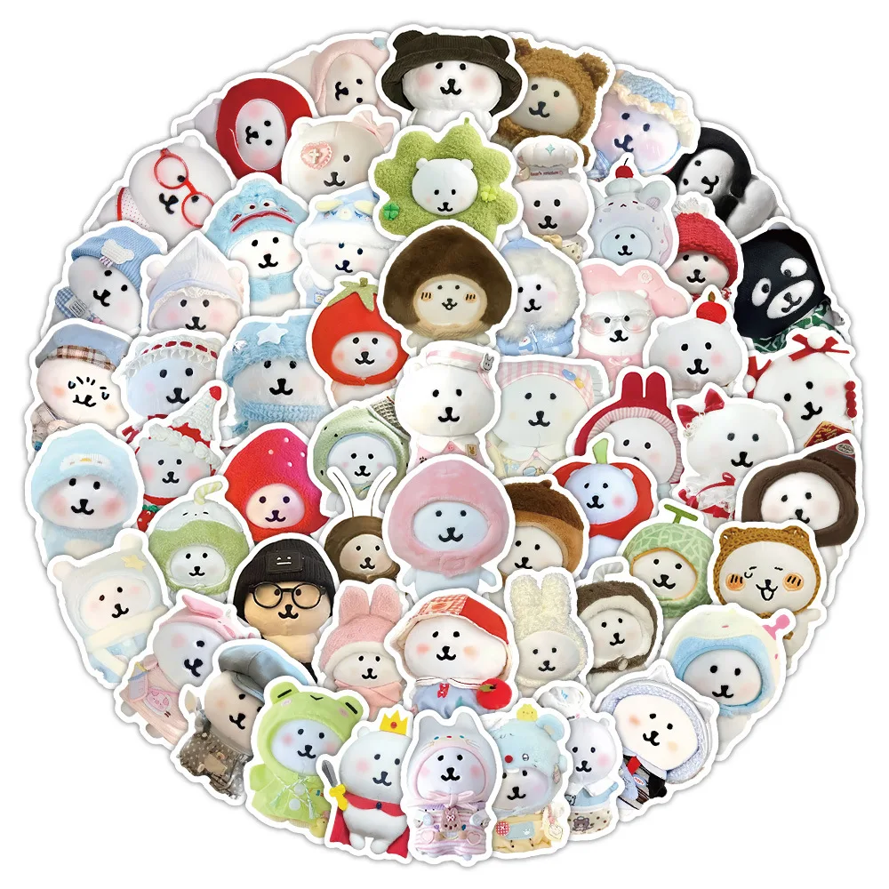 

10/35/70PCS Cute Joke Bear Stickers INS Style Fun Personalized Graffiti Stickers Decals for Scrapbook Pencil Box Glasses Box