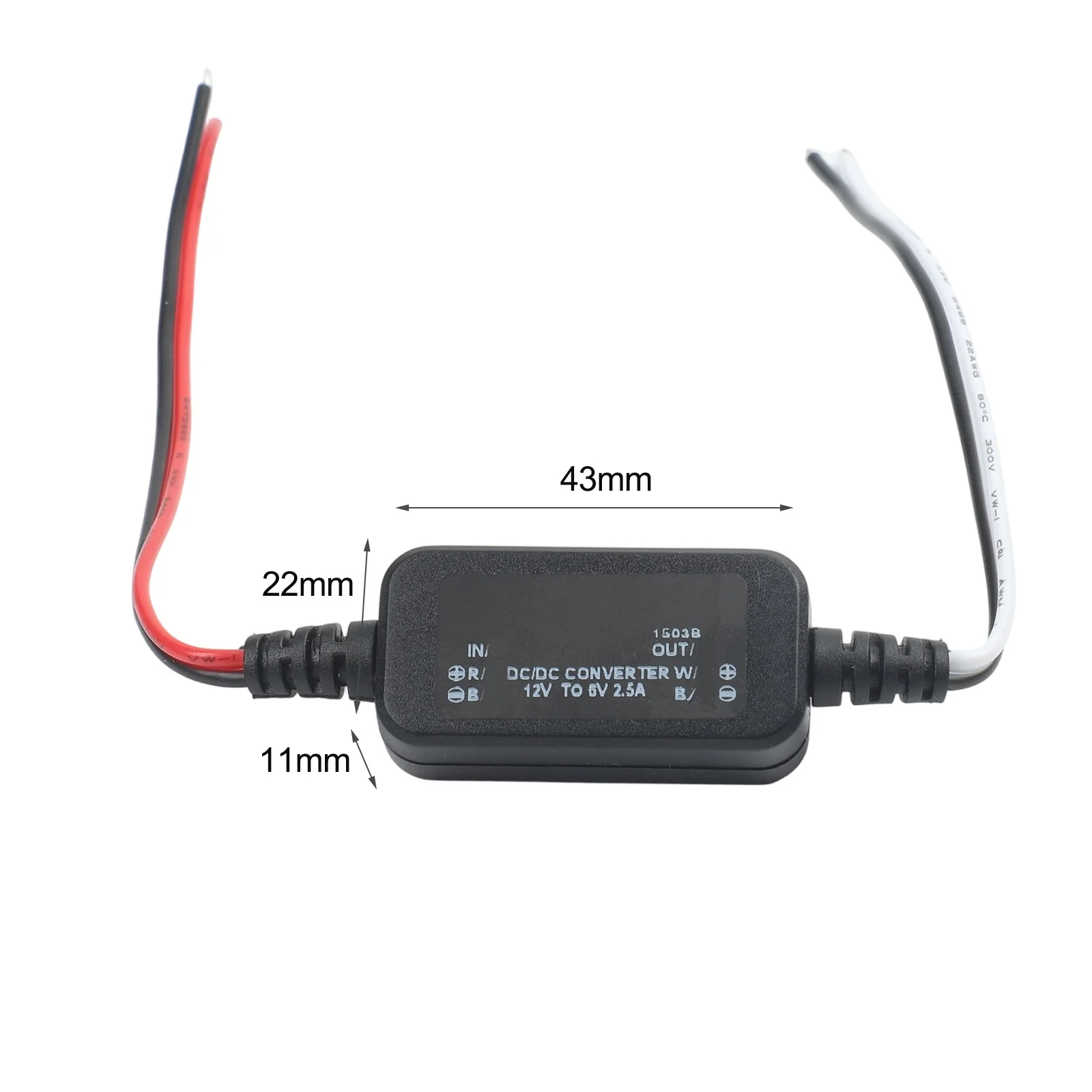 13cm Step Down Converter Automotive Marine Voltage Regulator Waterproof Voltage Regulator IP67 Waterproof Design