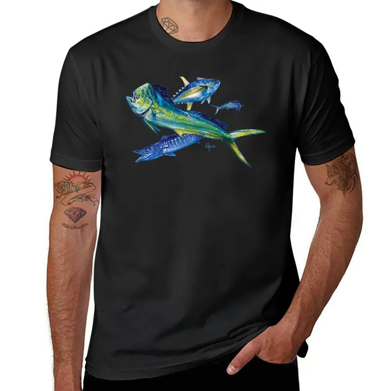 Dorado, Tuna, Wahoo T-Shirt customs design your own hippie clothes for a boy workout shirts for men